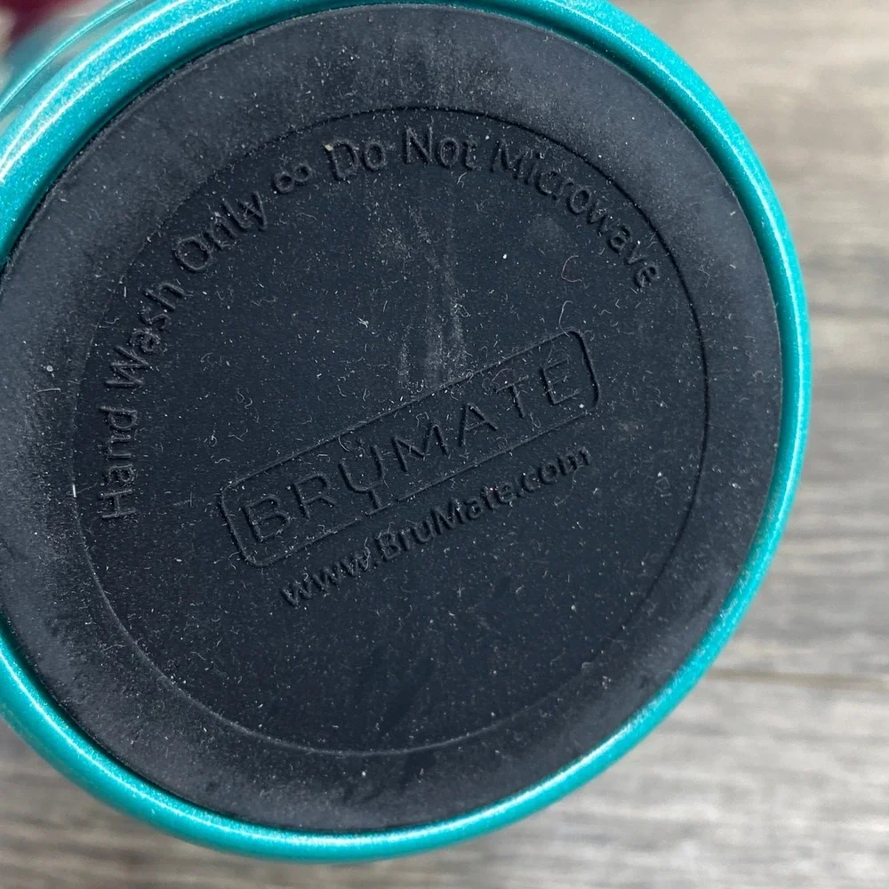 BruMate Hopsulator Slim Can Cooler 12oz Purple Teal Glitter Ombre Insulated